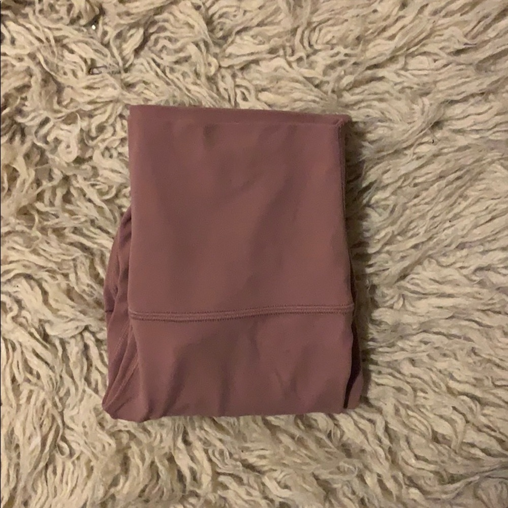 dusty rose lululemon’s. 23’ crop.